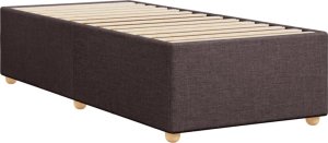 vidaXL vidaXL Rama łóżka, ciemnobrązowa, 90 x 200 cm, tapicerowana tkaniną 6