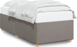vidaXL vidaXL Rama łóżka, kolor taupe, 90x200 cm, tapicerowana tkaniną 2
