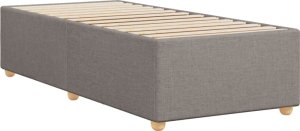 vidaXL vidaXL Rama łóżka, kolor taupe, 90x200 cm, tapicerowana tkaniną 6