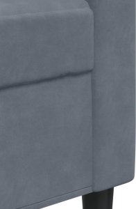 vidaXL vidaXL Sofa 2-osobowa, ciemnoszary, 140 cm, tapicerowana aksamitem 7