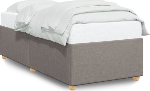 vidaXL vidaXL Rama łóżka, kolor taupe, 90 x 200 cm, tapicerowana tkaniną 2