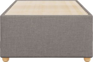 vidaXL vidaXL Rama łóżka, kolor taupe, 90 x 200 cm, tapicerowana tkaniną 4