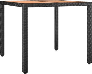 vidaXL vidaXL 5-cz. zestaw ogrodowych mebli bistro z poduszkami, czarny 4