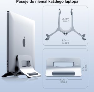 Beline SODI Grawitacyjny stojak na MacBooka SMS-300 szary/grey 14