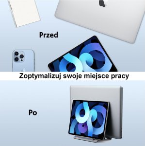 Beline SODI Grawitacyjny stojak na MacBooka SMS-300 szary/grey 15