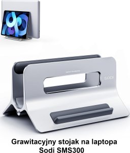 Beline SODI Grawitacyjny stojak na MacBooka SMS-300 szary/grey 6
