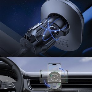 Beline SODI Rotacyjny uchwyt indukcyjny do kratki wentylacyjnej C50 czarny/black 15 WMagSafe 4