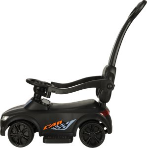 Ikonka Jeździk pchacz samochód 3w1 z dźwiękiem i światłami czarny 2