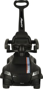 Ikonka Jeździk pchacz samochód 3w1 z dźwiękiem i światłami czarny 3