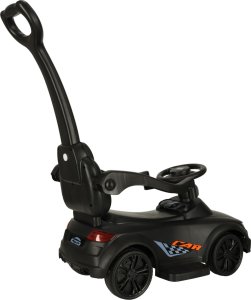 Ikonka Jeździk pchacz samochód 3w1 z dźwiękiem i światłami czarny 4