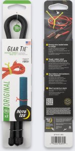 NiteIze Opaska Nite Ize Gear Tie Original 18 2Pack Black 1