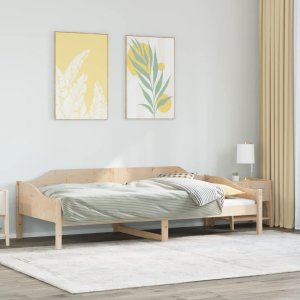 vidaXL vidaXL Rama łóżka bez materaca, 90x200 cm, lite drewno sosnowe 1