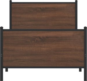 vidaXL vidaXL Metalowa rama łóżka z wezgłowiem i zanóżkiem 80x200 cm 5