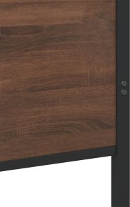 vidaXL vidaXL Metalowa rama łóżka z wezgłowiem i zanóżkiem 80x200 cm 8