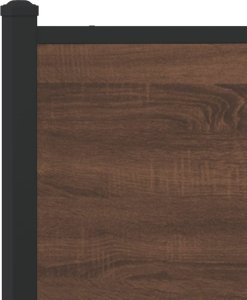 vidaXL vidaXL Metalowa rama łóżka z wezgłowiem i zanóżkiem 80x200 cm 9