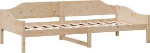 vidaXL vidaXL Rama łóżka bez materaca, 90x190 cm, lite drewno sosnowe 4