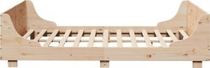 vidaXL vidaXL Rama łóżka bez materaca, 160x200 cm, lite drewno sosnowe 5