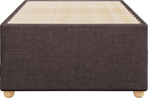 vidaXL Rama łóżka, ciemnobrązowa, 90x190 cm, obita tkaniną 4