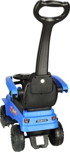 Ikonka Jeździk pchacz samochód terenowy z dźwiękiem i światłami niebieski 2