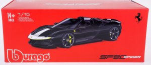 Bburago Ferrari SF90 Spider Metal Black 1:18 BBURAGO 5