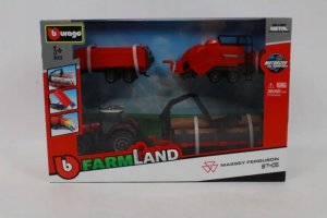 Bburago Tractor Gift Set Massey Ferguson 8740S BBURAGO 1