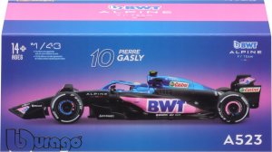 Bburago Race BWT Alpine F1 Team A523 #10 1:43 BBURAGO 7