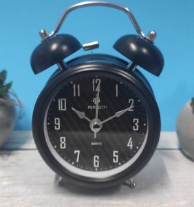 Perfect Budzik Perfect PT253 czarny głośny alarm cichy mechanizm . 2