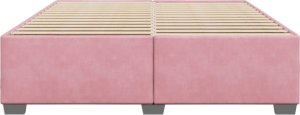 vidaXL Rama łóżka, różowa, 180x200 cm, tapicerowana aksamitem 4