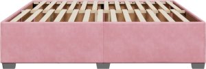 vidaXL Rama łóżka, różowa, 180x200 cm, tapicerowana aksamitem 5
