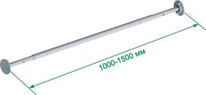 Małpiszon Drążek do podciągania rozporowy 100 - 105 cm niebieski Kometa 4