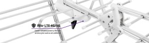 Antena RTV Spacetronik Antena DVB-T2 Spacetronik EOS PRO Combo White 8