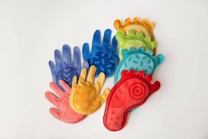 Hencz Ścieżka Sensoryczna Tup Tup 8 Woreczków W Kształcie Stóp I Dłoni Welurowe 2