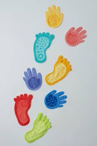 Hencz Ścieżka Sensoryczna Tup Tup 8 Woreczków W Kształcie Stóp I Dłoni Welurowe 3