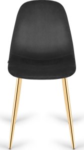 Lugano Krzesło tapicerowane GIULIA VELVET BLACK SILVER 2