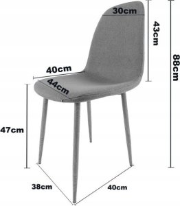 Lugano Krzesło tapicerowane GIULIA VELVET BLACK SILVER 8