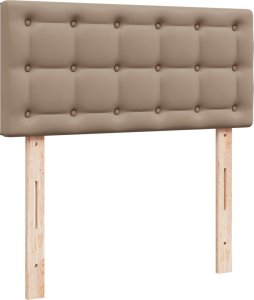 vidaXL Łóżko kontynentalne z materacem cappuccino 120x200cm 7