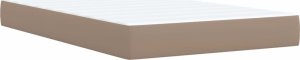 vidaXL Łóżko kontynentalne z materacem cappuccino 120x200cm 9