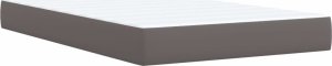 vidaXL Łóżko kontynentalne z materacem szare 120x200 cm 6