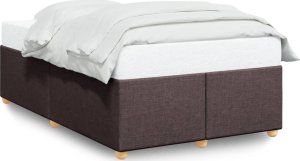 vidaXL vidaXL Rama łóżka, ciemnobrązowa, 120x200 cm, obita tkaniną 2