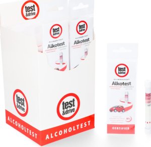 Alkotest ALCOHOL TEST 10 szt - alkomat jednorazowy ALCOHOL TEST 1 szt. - alkomat jednorazowy /display 10 kartoników 2