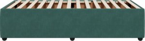 vidaXL Rama łóżka, ciemnozielona, 90x200 cm, tapicerowana aksamitem 5