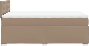 vidaXL Łóżko kontynentalne z materacem cappuccino 120x190cm 5