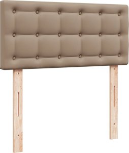 vidaXL Łóżko kontynentalne z materacem cappuccino 120x190cm 7