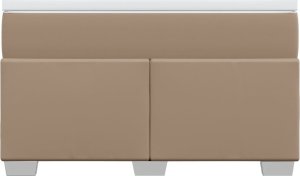 vidaXL Łóżko kontynentalne z materacem cappuccino 120x190cm 4