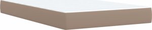 vidaXL Łóżko kontynentalne z materacem cappuccino 120x190cm 6