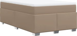 vidaXL Łóżko kontynentalne z materacem cappuccino 120x190cm 9