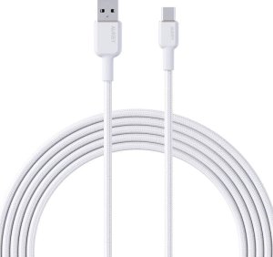 Kabel USB Aukey Kabel USB-A do USB-C Aukey CB-NAC2, 60W, 1.8m (biały) 1