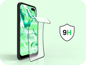 Hello Case Szkło Hybrydowe do Samsung Galaxy S10 Plus (szybka 9H, pełne 5D, ochronne) 3