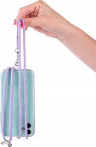 Hello Case UNIWERSALNA TASIEMKA SMYCZKA NA SZYJĘ DO TELEFONU SZNUREK FIOLETOWY 150 CM 3