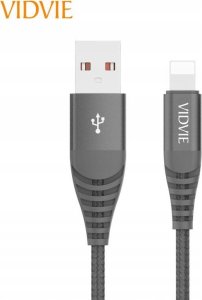 Kabel USB Vidvie USB-A - Lightning 1.2 m Czarny (GSMA0124) 4